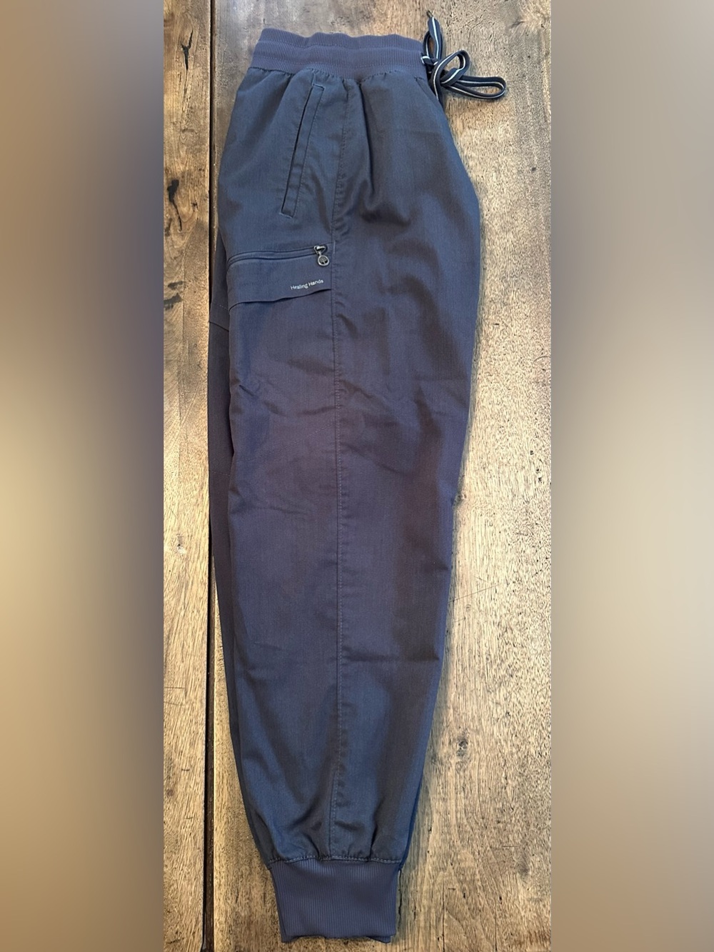 EUC Healing Hands Grey Jogger Scrub Pants Size MP.